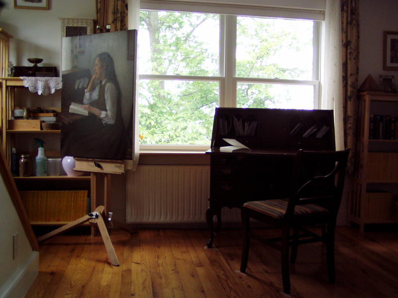 Painting 'At Her Desk'